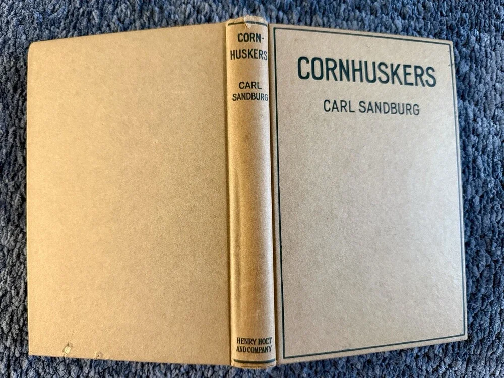 Cornhuskers Carl Sandburg 1918 Henry Holt Poetry Book No Dust Jacket